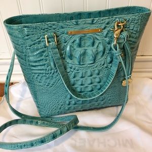 Brahmin small turquoise bag